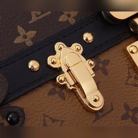 LV Trunk Clutch Сумка Модель： M43596 Мягкая ткань Monogram и Mon
