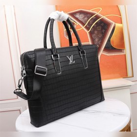 LV Двойной портфель Модель： 7884-1  Импортная кожа с характерным