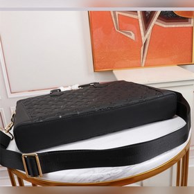 LV Ручная сумка для документов из кожи бычка с двойной молнией, и