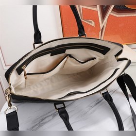LV Ручная сумка для документов из кожи бычка с двойной молнией, и