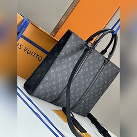 LV Сумка-портфель Sac Plat Horizontal Zippé Изготовлена из ткани