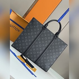 LV Сумка-портфель Sac Plat Horizontal Zippé Изготовлена из ткани