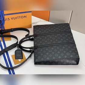 LV Сумка-портфель Sac Plat Horizontal Zippé Изготовлена из ткани