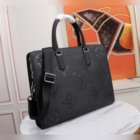 LV Импортный высококачественный портфель из кожи + сумка через пл