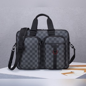 LV Utility портфель Модель： N40278 Сумка из ткани Damier Graphite