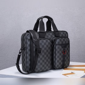 LV Utility портфель Модель： N40278 Сумка из ткани Damier Graphite