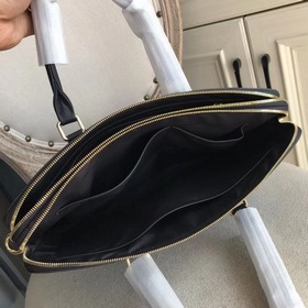 LV Ручная сумка для документов из кожи бычка с двойной молнией, и