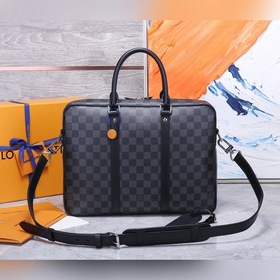 LV Модель M41478 Черный PORTE-DOCUMENTS VOYAGE Маленькая сумка дл