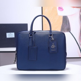 PRADA Модель： P8018 Мужской портфель Оригинальная кожа с кресто