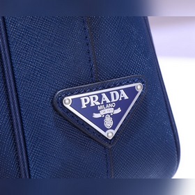 PRADA Модель： P8018 Мужской портфель Оригинальная кожа с кресто