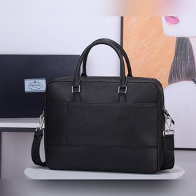 PRADA Модель： 0891 Мужской портфель Оригинальная кожа с кресто