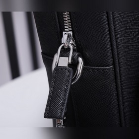 PRADA Модель： 0891 Мужской портфель Оригинальная кожа с кресто