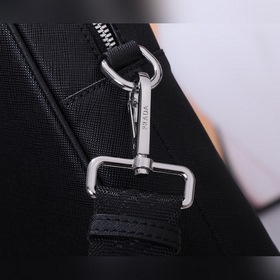 PRADA Модель： 0891 Мужской портфель Оригинальная кожа с кресто