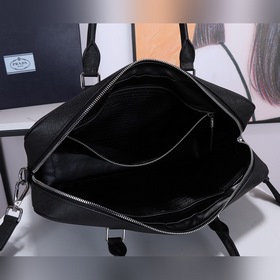 PRADA Модель： 0891 Мужской портфель Оригинальная кожа с кресто