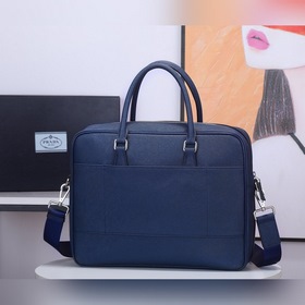 PRADA Модель： 0891 Мужской портфель Оригинальная кожа с кресто