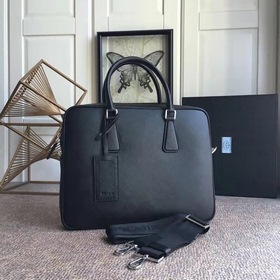 Мужской портфель Prada, модель 2VE363  Итальянская кожа с кресто