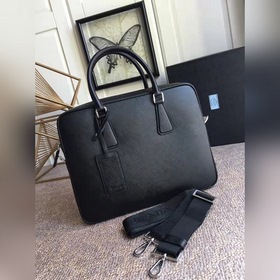 Мужской портфель Prada, модель 2VE363  Итальянская кожа с кресто