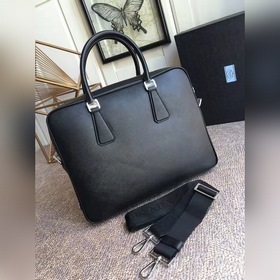 Мужской портфель Prada, модель 2VE363  Итальянская кожа с кресто