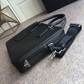 Мужской портфель Prada, модель 2VE363  Итальянская кожа с кресто