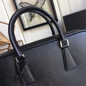 Мужской портфель Prada, модель 2VE363  Итальянская кожа с кресто