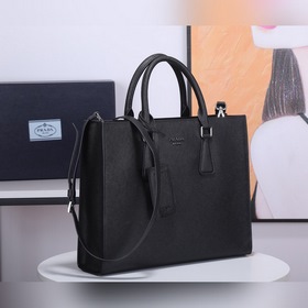 PRADA Модель： 2VG011 Мужской портфель Оригинальная кожа с кресто
