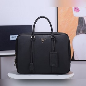 PRADA Модель： 0871 Мужской портфель Оригинальная кожа с текстуро