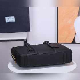PRADA Модель： 0871 Мужской портфель Оригинальная кожа с текстуро
