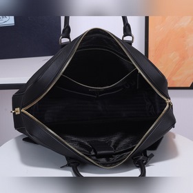 PRADA Модель： 0871 Мужской портфель Оригинальная кожа с текстуро
