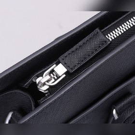 PRADA Модель： A6663 Мужской портфель Оригинальная кожа с крестооб