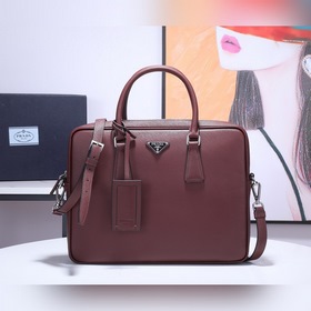 PRADA Модель： 2VE363 Мужской портфель Оригинальная кожа с крест
