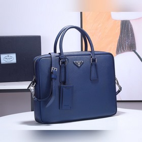 PRADA Модель： 2VE363 Мужской портфель Оригинальная кожа с крест