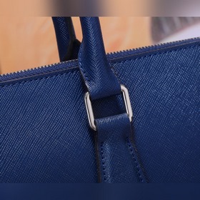 PRADA Новая мужская сумка для документов, модель 2VG039, темно-си