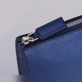 PRADA Новая мужская сумка для документов, модель 2VG039, темно-си