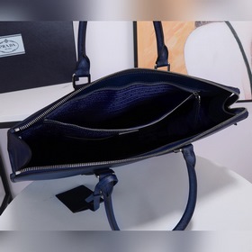 PRADA Новая мужская сумка для документов, модель 2VG039, темно-си