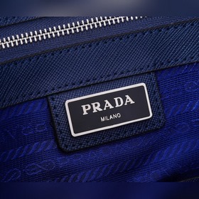 PRADA Новая мужская сумка для документов, модель 2VG039, темно-си