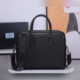Мужской портфель Prada, модель 2VE363  Итальянская кожа с кресто