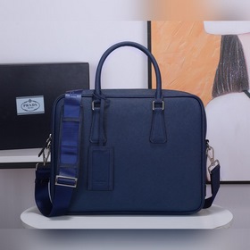 Мужской портфель Prada, модель 2VE363  Итальянская кожа с кресто