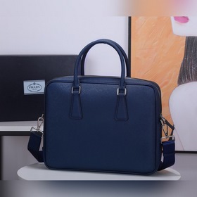 Мужской портфель Prada, модель 2VE363  Итальянская кожа с кресто