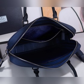 Мужской портфель Prada, модель 2VE363  Итальянская кожа с кресто