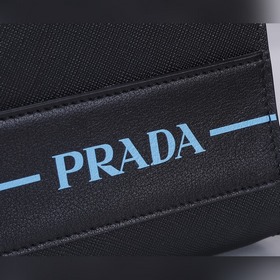 Мужская сумка PRADA, модель 2VG030, черный синим принтом Оригина
