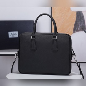 PRADA Новая мужская сумка для документов, модель 2VE368-6, с тисн