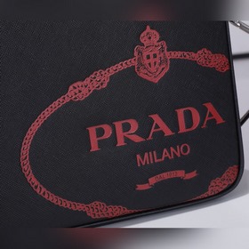 PRADA Новая мужская сумка для документов, модель 2VE368-6, с тисн