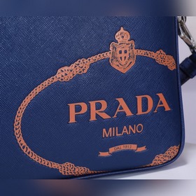 Мужской портфель PRADA, модель 2VE368-6, с тисненым логотипом Ори