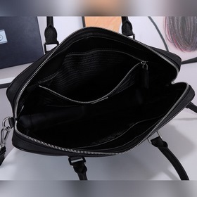PRADA Saffiano кожаный мужской портфель нового дизайна, ультратон