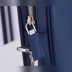 PRADA Saffiano кожаный мужской портфель, ультратонкий, модель 2VE