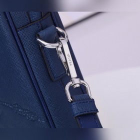 PRADA Saffiano кожаный мужской портфель, ультратонкий, модель 2VE