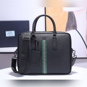 Мужской портфель Prada, модель 2VE365R Новейшая инкрустация из д