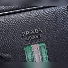 Мужской портфель Prada, модель 2VE365R Новейшая инкрустация из д
