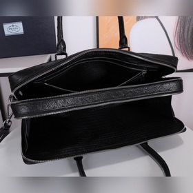 PRADA Модель： 0369 Мужской портфель с узором «страусиная кожа» И
