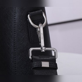 PRADA Модель： 81189-1 Мужской портфель с двумя молниями Кожа с кр